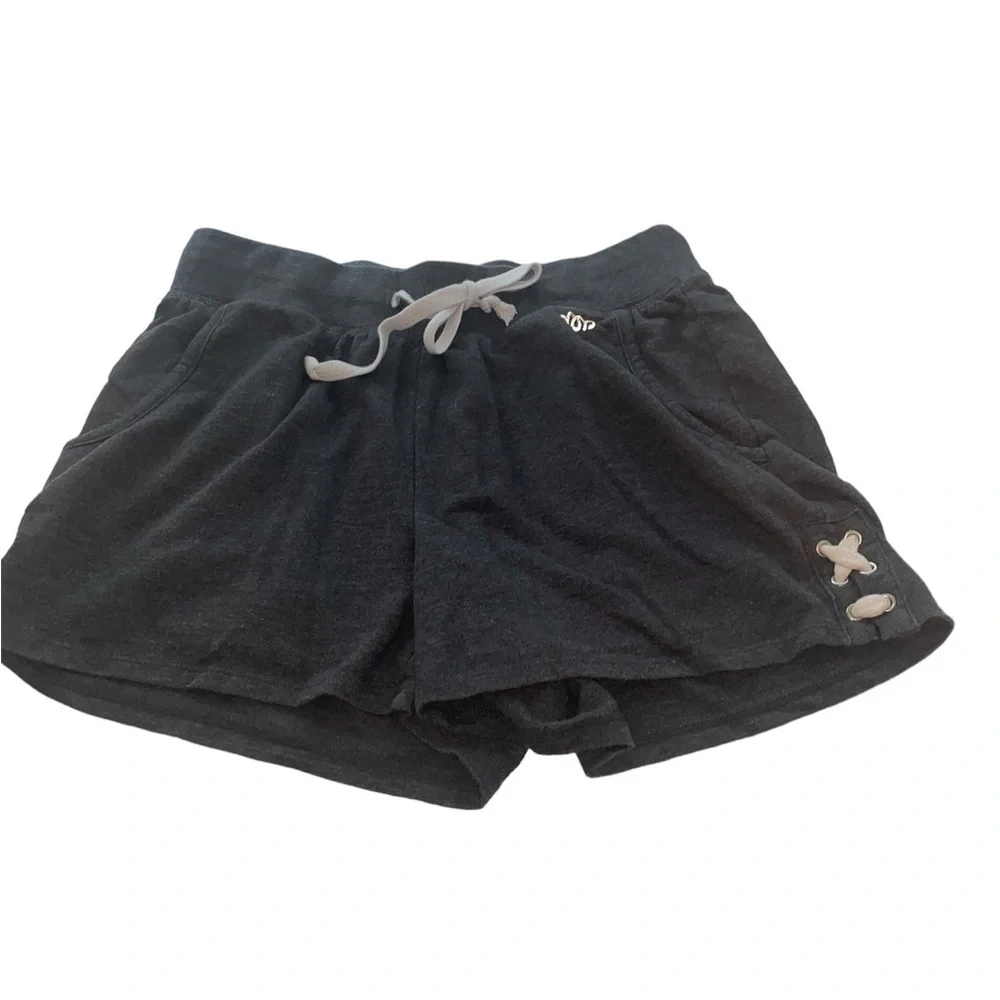 Maurices shorts pull on drawstring waist side tie decoration pockets size small
